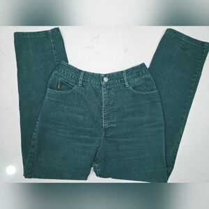 VTG Y2K 90s IVY BROWN Dark Green Women’s Jeans Made in USA